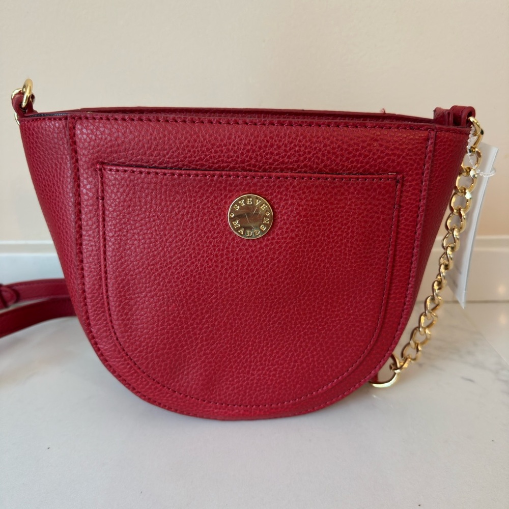Steve Madden Cherry Crossbody Bag with Gold Chain